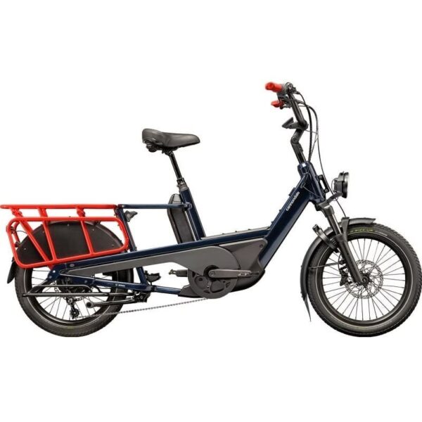 Vélo Cargo Longtail Électrique Cannondale Cargowagen Neo 1 Enviolo HD 725Wh 20″ Bleu