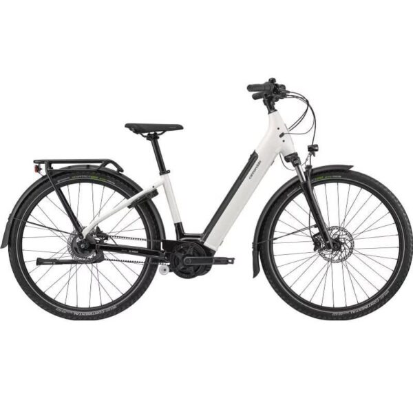 Cannondale Mavaro Neo 4 Shimano Nexus 5V Courroie 500 Wh 29″ Blanc