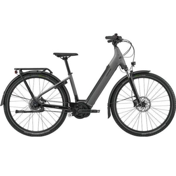 Cannondale Mavaro Neo 4 Shimano Nexus 5V Courroie 500 Wh 29″ Gris
