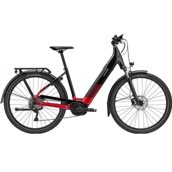 VTC Électrique Cannondale Tesoro Neo X 2 Low Step Shimano Deore 10V 625 Wh 29″ Rouge