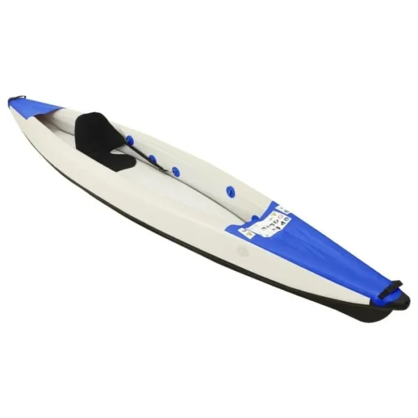 Kayak gonflable 1 place Polyester Bleu – 375x72x31 cm
