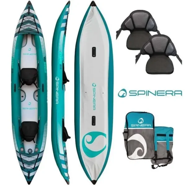 Kayak gonflable 2 places SPINERA Hybris 410 Bleu