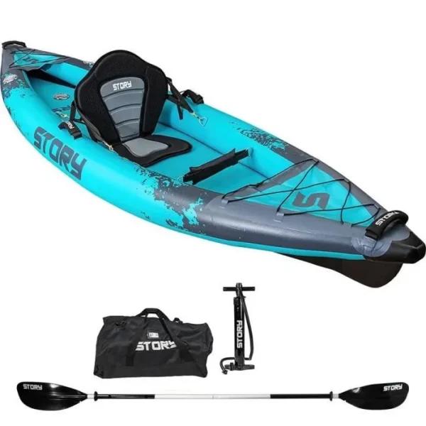 Kayak gonflable Story Ranger 1 personne – Bleu