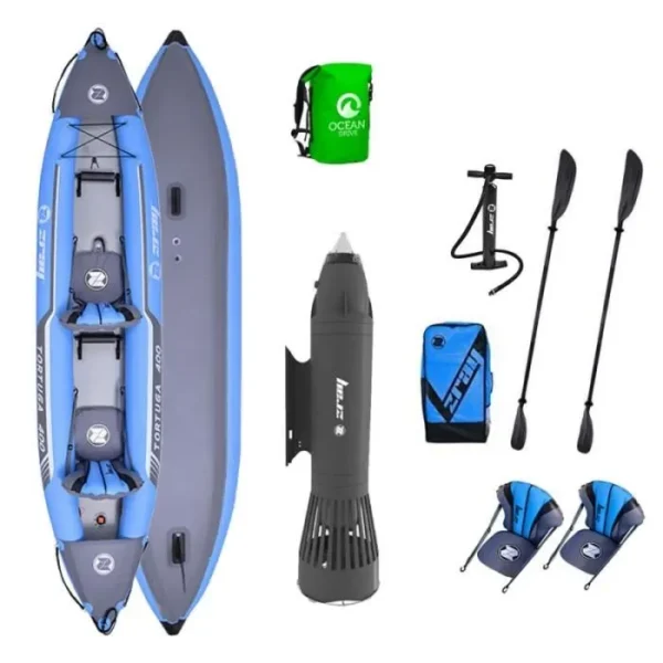 Kayak gonflable ZRAY TORTUGA – 2 PLACES + AQUAJET ZRAY
