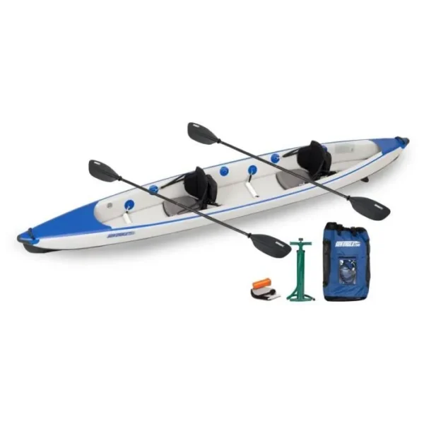 Kayak Sea Eagle RazorLite biplace 473RL Pro – Sea Eagle – Bleu – Kayak gonflable de haute performance