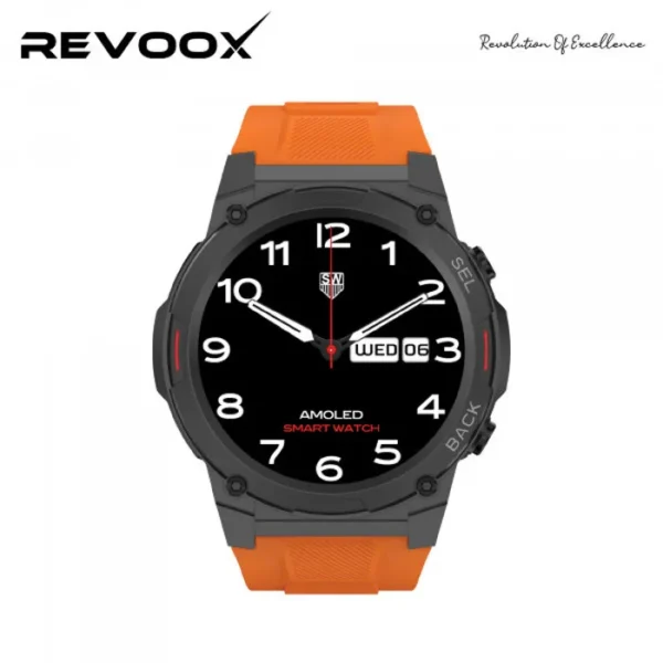 Montre Connectée hommes ORIENT SmartWatch Revoox Noir Orange