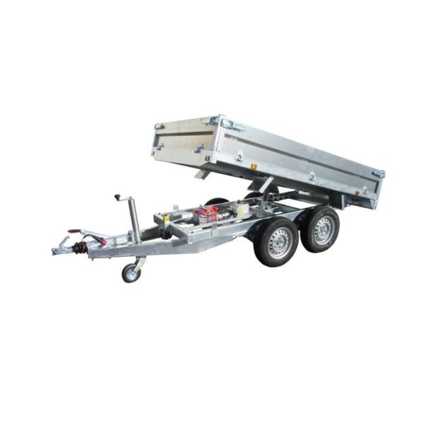 Remorque benne 2 essieux Lider – Réf. 39600PE (Pompe électrique) – 2,50 m – 2500 Kg