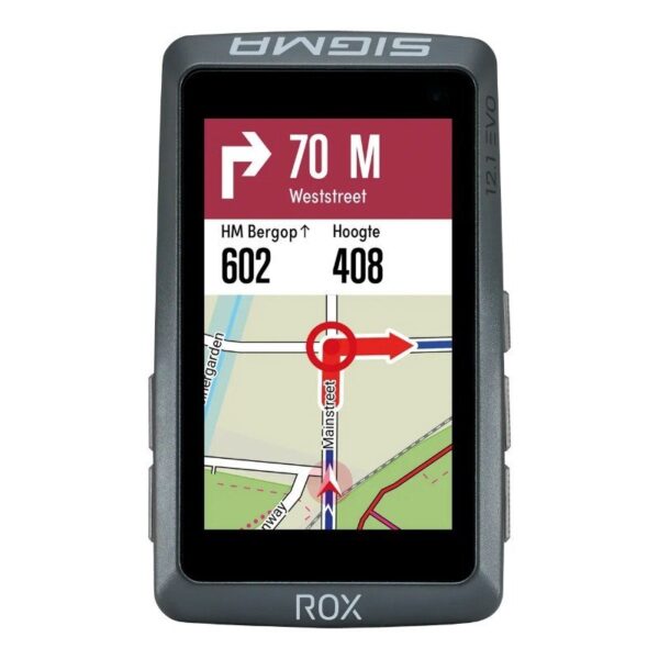 Sigma compteur rox12.1 evo gps noir avec cardio et altimetre
