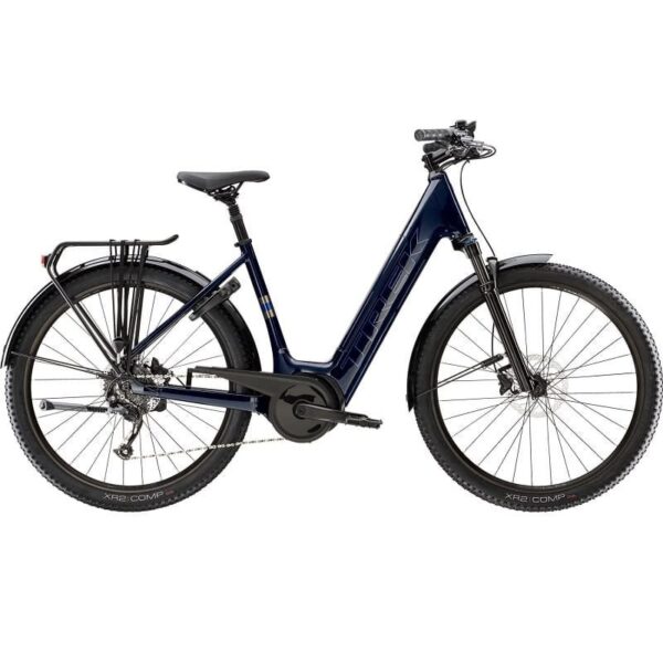 Trek Verve+ 4 Lowstep Shimano Altus 9V 545 Wh Bleu