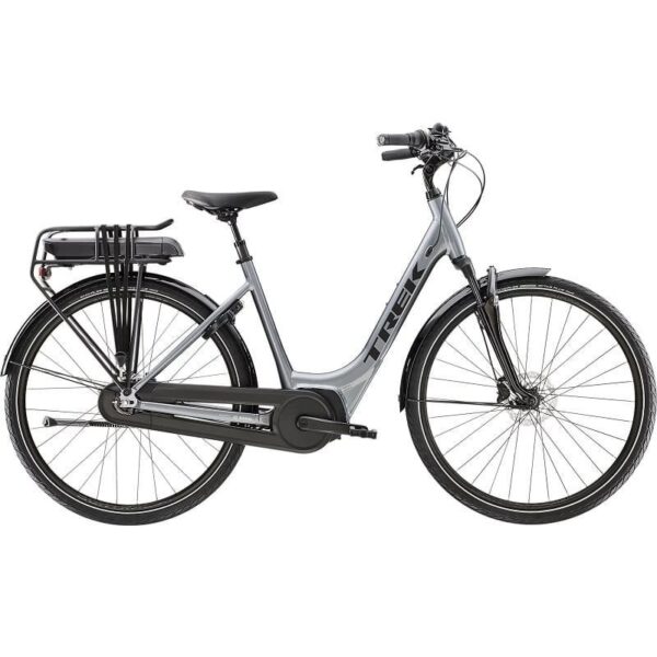 Vélo Électrique Trek District+ 2 Lowstep Gris 2023